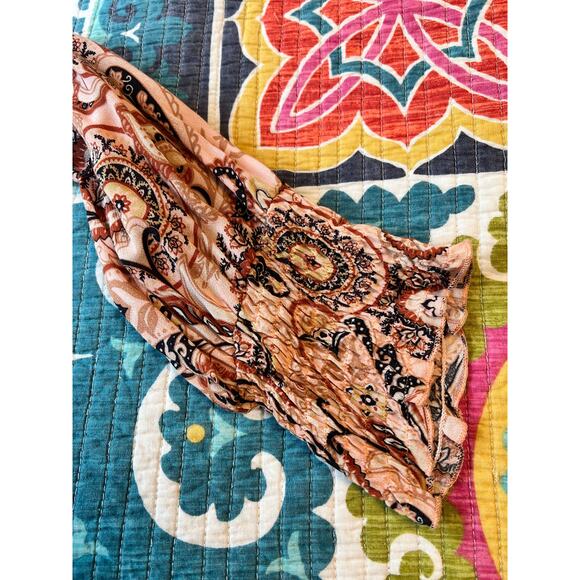 Anthropologie Pink Paisley Midi Dress - Picture 9 of 9